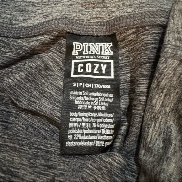 PINK Victoria's Secret Soft Cozy Gray Leggings, High Rise, Women’s Small - Picture 3 of 5